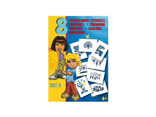 [90024894 692169] Malinos Schablone A5 Set A Mix