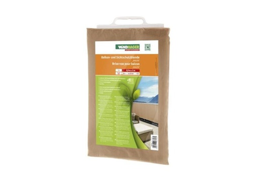 [90025038 601807] Windhager Sichtschutz Balkonbespannung Malta 0.9x5m, Kaki