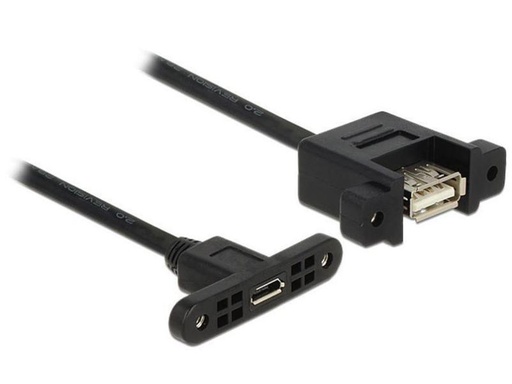 [90025076 432064] Delock USB 2.0-Einbaukabel  USB A - Micro-USB B 0.25 m