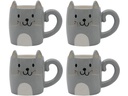 Kadastar Kaffeetasse Bätmään 330 ml, 4 Stück, Grau