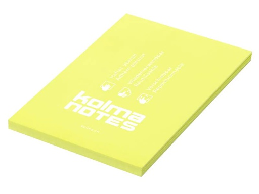 [90002494 830631] Kolma Notizzettel NOTES A6 Gelb, 100 Blatt