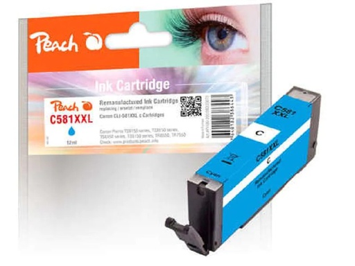 [90025214 1142518] Peach Tinte Canon CLI-581XXL Cyan