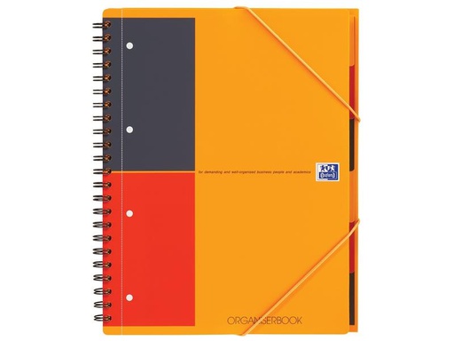 [90025285 1108943] Oxford Notizheft International Organiserbook, A4 +, Liniert, Orange