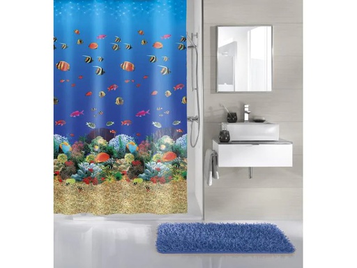 [90025303 648372] Kleine Wolke Duschvorhang Malediven 180 x 200 cm, Mehrfarbig
