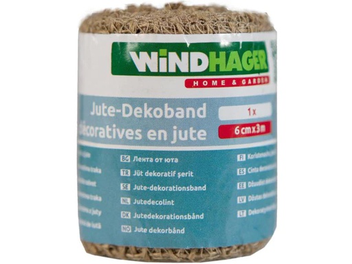 [90025333 984883] Windhager Bindeschnur Jute-Dekoband, nature