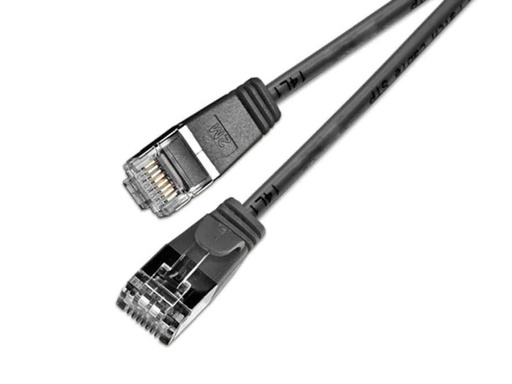 [90025339 353826] SLIM Slimpatchkabel RJ-45 - RJ-45, Cat 6, U/FTP, 0.5 m, Schwarz