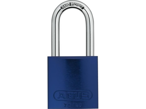 [90025376 1169265] Abus Vorhängeschloss 72/40HB40 Blau Aluminium