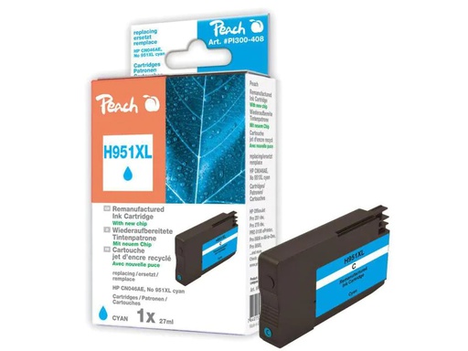 [90002522 364914] Peach Tinte HP Nr. 951XL (CN046AE) Cyan