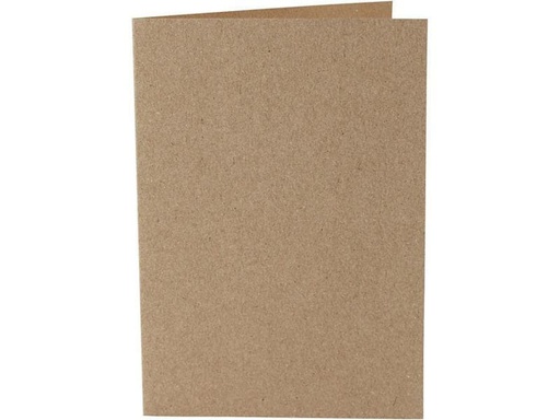 [90025466 890121] Creativ Company Blankokarte 10.5 x 15 cm ohne Couvert, Nature
