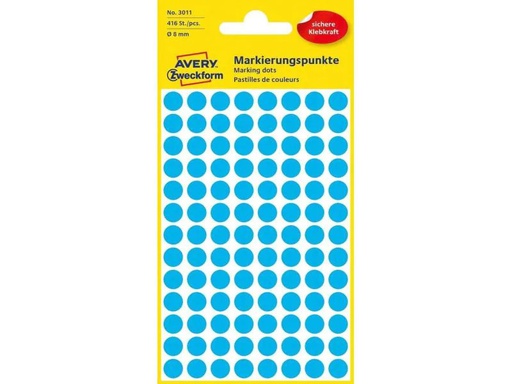 [90025496 926287] Avery Zweckform Klebepunkte 8 mm Blau