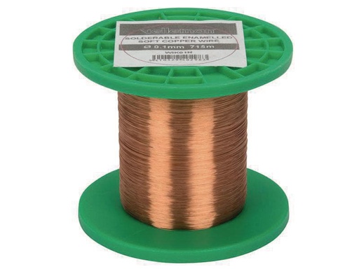 [90025541 125342] Velleman Wickeldraht WIK01N, Ø0.1mm, 715m, 50g 1 Stück