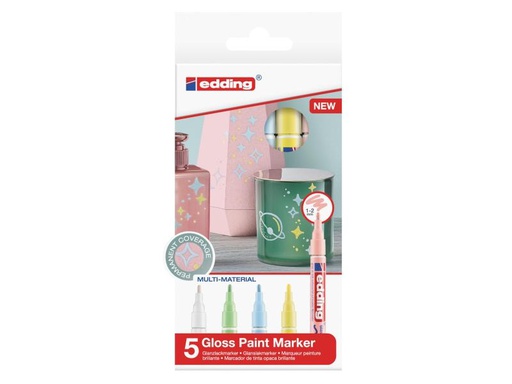 [90025859 966520] edding Lackmarker 751 CREA 5 Stück in Pastellfarben