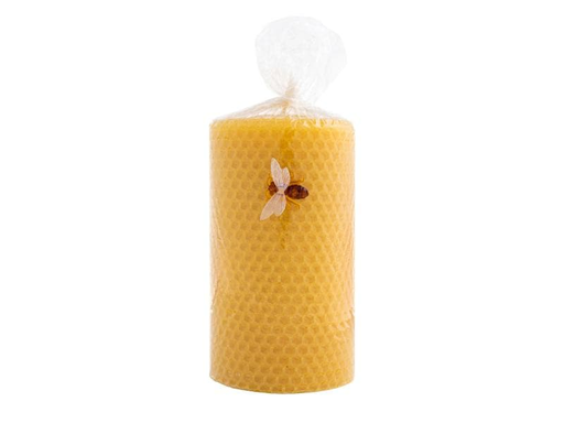 [90025876 1074315] Herzog Kerzen AG Zylinderkerze aus Bienenwachs 7 x 12 cm