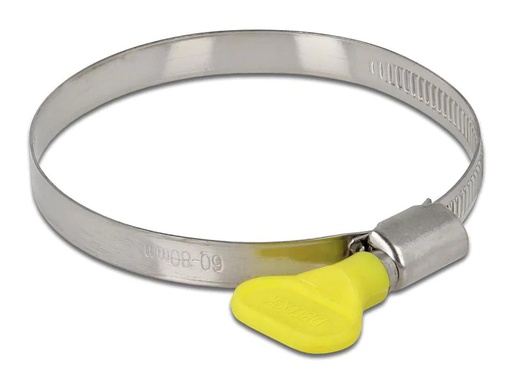 [90026052 1192210] Delock Schlauchschellen-Set 60-80 mm, Gelb 10 Stück
