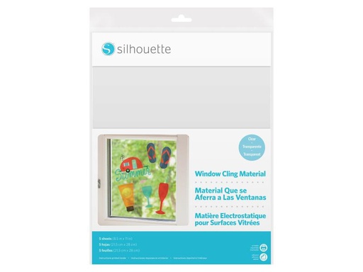[90026135 471826] Silhouette Fensterfolie 21,5 cm x 28 cm statisch haftend
