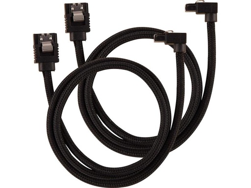 [90026147 858131] Corsair SATA3-Kabel Premium Set Schwarz 60 cm gewinkelt