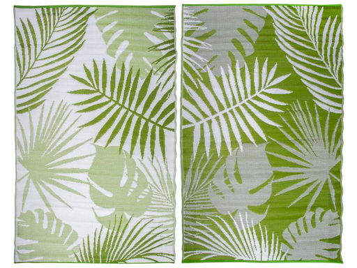 [90176504 1216436] Esschert Design Teppich Dschungelblätter 151.5 x 241 cm
