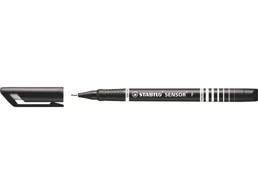 [90176571 1243944] STABILO Fineliner SENSOR 189 Fein (F), Schwarz