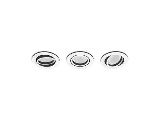 [90176591 1238530] Philips Hue Einbauspot White &amp; Color Ambiance, Centura, Weiss, Rund, 3er
