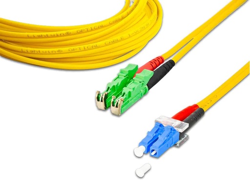 [90176688 1215841] Lightwin LWL-Patchkabel LSH/APC-LC, Singlemode, Duplex, 1m