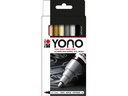 Marabu Acrylmarker YONO Set 1.5 - 3 mm, 4-teilig, Metall
