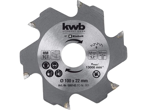 [90176799 1241367] kwb Fräserblatt Ø 100 x 22 x 3.8 mm