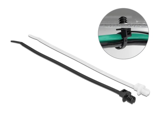 [90176835 1232858] Delock Kabelbinder mit Lamellenfuss Mehrfarbig 200 mm x 4.8 mm