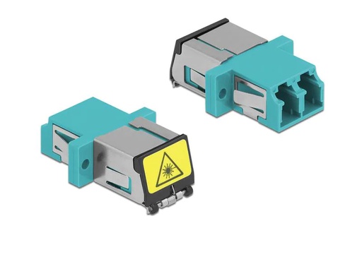[90176839 1251457] Delock LWL-Kupplung LC – LC Duplex Multimode OM3 1 Stück