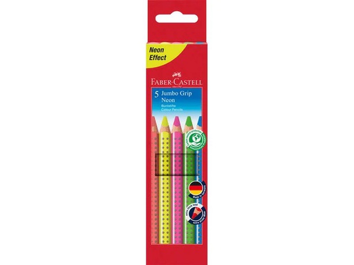 [90176962 1229586] Faber-Castell Farbstifte Jumbo Grip Neon 5-teilig