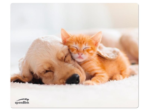 [90177055 1258742] Speedlink Bedruckte Mausmatte Dog and Cat Mehrfarbig
