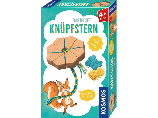 [90177294 1202551] Kosmos Bastelset Knüpfstern aus natürlichen Holzfasern