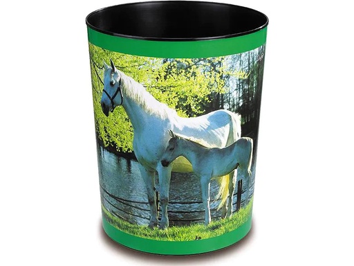 [90177370 1239010] Läufer Papierkorb Pferd am See, 13 l