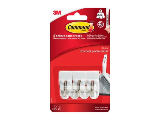 [90177407 1216666] Command Klebehaken Draht 0.22 kg, 3 Stück
