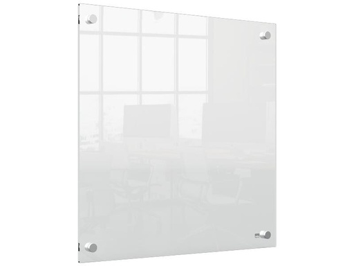 [90177534 1226984] Nobo Acryl-Notiztafel Zur Wandmontage 45 cm x 45 cm, Transparent