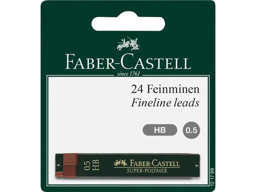 [90177693 1229490] Faber-Castell Schreibmine Feinmine Super Polymer 0.5 mm, Schwarz
