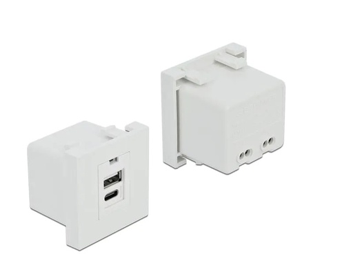 [90178041 1246728] Delock Easy 45 USB Ladeportmodul 1 x USB Typ-A + 1 x USB Type-C