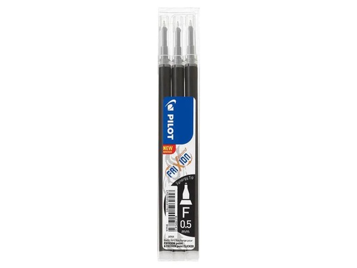 [90178105 1244244] Pilot Patrone FriXion Refill 3 Stück 0.5 mm, Schwarz