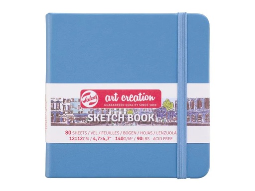[90178216 1232234] Talens Malbuch 12 x 12 cm Seeblau