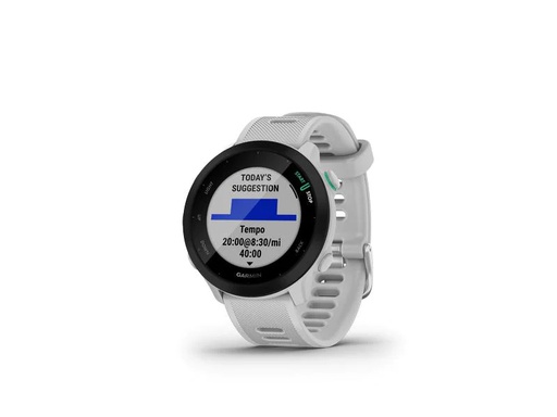 [90178261 1237077] GARMIN Sportuhr Forerunner 55 Weiss/Schwarz