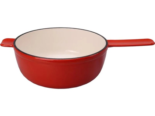[90178323 1250481] Kisag Fondue-Caquelon mit Stiel Rot