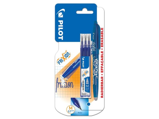 [90178391 1244211] Pilot Rollerball FriXion Ball 3 x Refill 0.7 mm, Blau