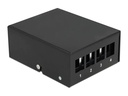 Delock Gehäuse Keystone Patchpanel 4 Port schwarz