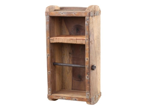 [90178480 1233389] Chic Antique Toilettenpapierhalterung in Backsteinform Braun