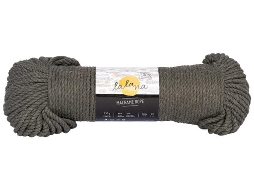 [90178565 1249959] lalana Wolle Makramee Rope 3 mm, 330 g, Khaki