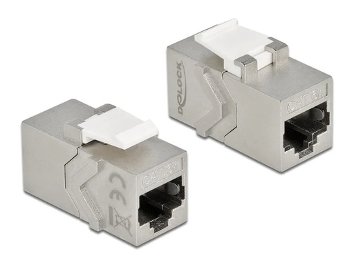[90178589 1234397] Delock Keystone-Modul RJ45 - RJ45, Cat.6A geschirmt, 1 Stück
