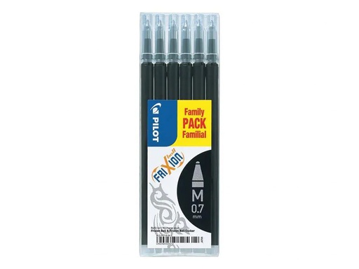 [90179059 1244219] Pilot Patrone FriXion Refill 6 Stück 0.7 mm, Schwarz