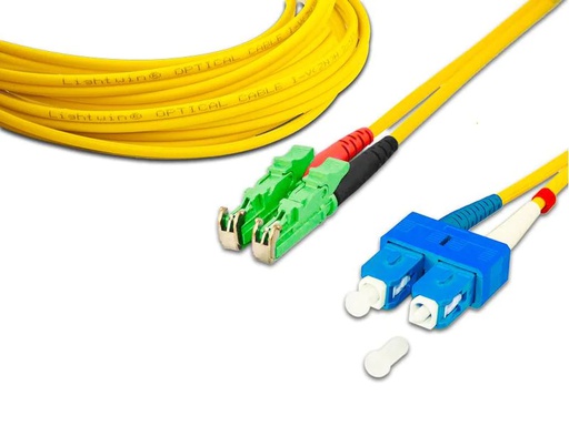 [90179383 1215851] Lightwin LWL-Patchkabel LSH/APC-SC, Singlemode, Duplex, 1m