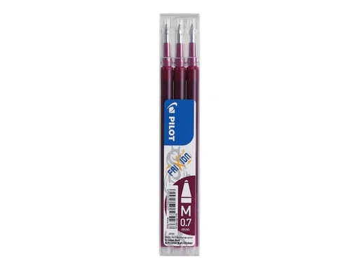 [90179460 1244213] Pilot Patrone FriXion Refill 3 Stück 0.7 mm, Weinrot