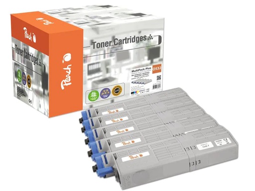 [90179498 1235815] Peach Toner OKI 46490401-4 2x BK, 1x C, M, Y