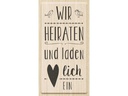 Heyda Stempel Wir heiraten Herz 1 Stück